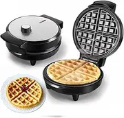 Waffle Maker, 25Cm Waffles Makes Machine for Breakfast Non-Stick Waffler Iron with Adjustable Browning Control, Homemade, Easy to Use and Clean, Just Add Batter