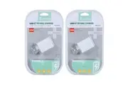 2PK Sansai USB-C Wall Charger Power Point Adaptor Fast Charging Compatible 20W