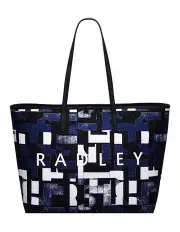 [Radley] Southwell Gardens Abstract Geo Tote Bag in Blue