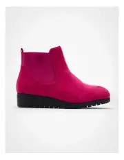 [Taking Shape] Elastic Gusset Ankle Boot in Pink