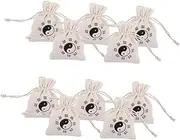 WOONEKY 10pcs Skipping Rope Storage Bags Linen Jewelry Cases Sachet Ornament Sachet Bag Linen Jewelry Storage Bags Elegant Jewelry Pouches Linen Pouch for Jewelry DIY Fabric