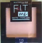 Maybelline Fit Me Matte & Poreless Powder 9g 115 Ivory Exp 10/2026