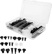 TINEASUR 100 Pcs Car Retainer Push Clips for Vehicle Bumper Universal Auto Fasteners Durable Push Rivets for Mudguard and Installation