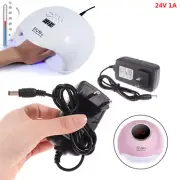 24V 1A Power Supply Adapter Charger 24W UV LED Lamp Nail Dryer Nail Art Tool_RR