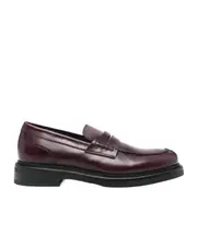 leather loafers 40 Bordeaux red