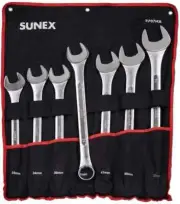 Sunex Tool 9707MA 7 Piece Metric Raised Panel Jumbo Combination Wrench Set