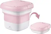 Portable Washing Machine, Mini Foldable Washing Machine with Handle, Ultrasonic Cleaning Machine, Small Automatic Underwear Folding Washing Machine, for Swimsuit, T-Shirts, Underwear