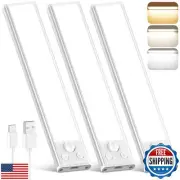 Under Cabinet Lights, 68-LED Rechargeable Battery Operated Motion Sensor Ligh
