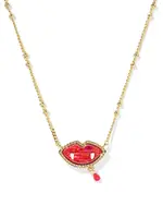 Kendra Scott Kyocera Bella Lab Grown Opal Vampire Pendant Necklace, 19