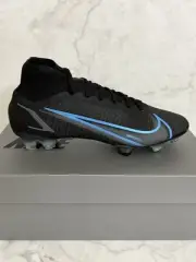 Nike Mercurial Superfly 8 Elite FG Soccer Cleats Black Blue CV0958-004 Men Sz 9