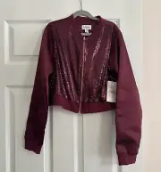 Girls Purple Sequence Jacket New with Tags Size XL (16)