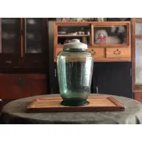 在飛比找蝦皮購物優惠-【福三】老玻璃罐 氣泡玻璃 早期茶葉罐 老中藥罐