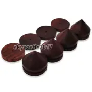4x 25mm Rosewood Speaker Shock Spike Shockproof Stand Isolation Feet Base Pad #2