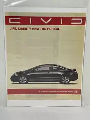 Honda Civic print ad life liberty and the pursuit