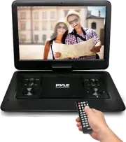 Portable CD/DVD Player-15.6' HD Screen,Rechargeable Battery,Usb/Sd Support-Inclu