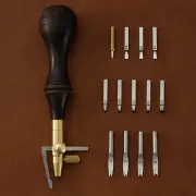 Multi function Leather Craft Edge Bevelers Press Line Groover Creaser Tools Set