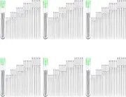 Binxind 150 Large Eye Stitching Needles - 5 Sizes Big Eye Hand Sewing Needles in Clear Storage Tube for Stitching, and Crafting