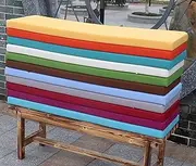Outdoor Bench Cushion Thick Removable and Non Slip Foam Seat Pad for Garden Patio Window 60 x 30 x 3 cm White