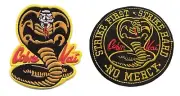Karate Kid Cobra Kai SET of 2 Embroidered PATCHES
