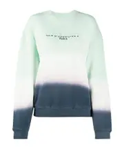 Logo graded sweater S White