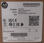 New Sealed Allen-Bradley 25A-D2P3N104 AC Drive Ser B PowerFlex 523 0.75kW 1HP