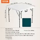 Foldable 4 Player Mahjong Table Portable Green Top Square Card Table for