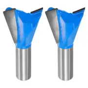 2pcs Dovetail Router Bit 1-1/4" Diameter 1/2" Shank Dovetail Joint Bit