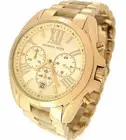 NEW MICHAEL KORS CHRONOGRAPH BRADSHAW GOLD TONE DATE LADIES WATCH MK5722