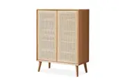 MIUZ 5 Layer Shoes Cabinet Storage Shoe Box Organiser Rack With Shelves Drawers Wardrobe Solid Oak