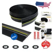 Durable 20FT Weatherproof Garage Threshold Seal with Adhesive for Easy Fit