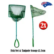 2x Fish Net & Tadpole Scoop-12.5cm/5L