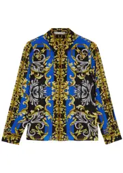 Alice + Olivia Willa Printed Silk Shirt - Multicoloured - S (UK 8-10 / S) S (UK 8-10 / S)