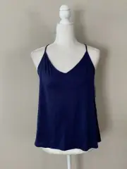 NWT! Josie by Natori Sz XS Racerback Pajama Camisole Top Navy G96335
