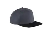 Beechfield Unisex Original Flat Peak Snapback Cap (Graphite Grey/Black) (One Size)