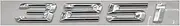 KBTBSCCPLG Chrome Shiny Silver ABS Number Letters Word Car Trunk Badge Emblem Letter Decal Sticker Compatible with BMW 3 Series 325i Car Logo