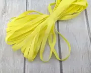 1/4" Yellow Skinny Elastic, SOFT 6mm, Mask Supplies, Headband Elastic