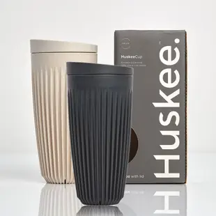 【Huskee】澳洲HuskeeCup咖啡豆殼環保杯 16oz/ 480ml (附杯蓋)｜安全無毒可回收 再生製造/ 燕麥色