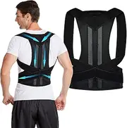 Posture Corrector For Men&Women, Adjustable Back Brace Support, Shoulder Neck Lumbar Belt Strap For Relief Back Pain, To Prevent Hunchback - Waist Width 90-105cm