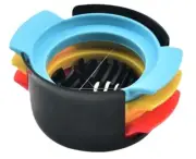Egg Slicer, 3-In-1 Stainless Wire Egg Slicer, Suitable for Hard Boiled Eggs