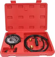 JECOMPRIS 1 Set Auto Vacuum Gauge Tool Precision Vacuum Testing Instrument for Car Maintenance Double Scale Dial with Protective Cover for Gasoline Engine Compression Check Random Color