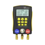QPKING Refrigeration Digital Manifold Gauge Meter HVAC Vacuum Pressure Temper...