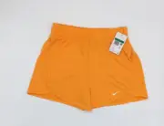 Nike Big Kids' Dri-FIT Breezy High-Waisted Training Shorts- Orange- Size L