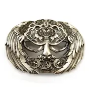 German silver belt buckle Yggdrasil, Norse mythology, Scandinavian tree of life