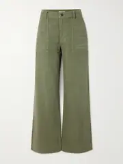 [RE/DONE] RE/DONE - Baker High-rise Wide-leg Jeans - Green - 29 29 Green
