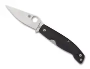 Spyderco Pattadese Ethnic Series Folding Knife 3.16" M390 Satin Plain Blade