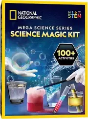 NATIONAL GEOGRAPHIC Amazing Chemistry Set - Kit with 100+ Science Magic Kit