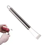 Stainless Steel Lemon Peeler Non-Slip Handle Lemon Grater Zester With Hang Loop