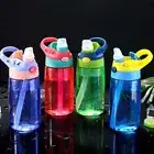 Leak Proof Water Bottle with Straws BPA Free Drinking Bottle Drinking Cup