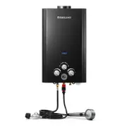 GASLAND 10L Tankless Gas Water Heater On-Demand Water System Outdoor Shower Black