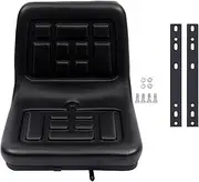 car seat Protector Car Seat Covers Universal Tractor Seat Lawn Mower Tractor Seat Back Black Waterproof PU w/ 140 mm Slide